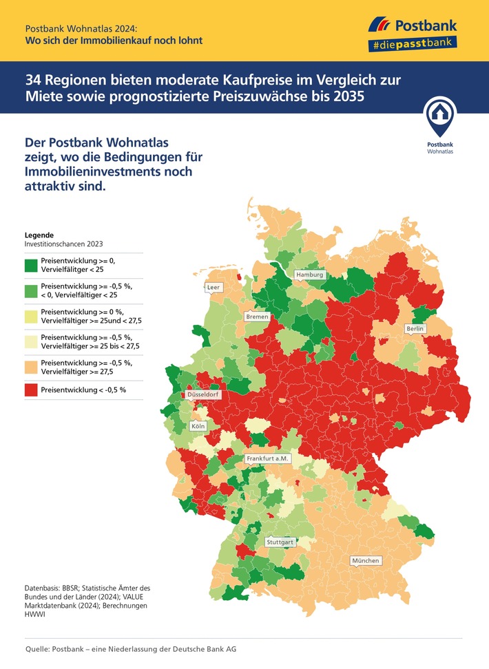 Eigentumswohnungen: Diese Regionen bieten Investitionschancen