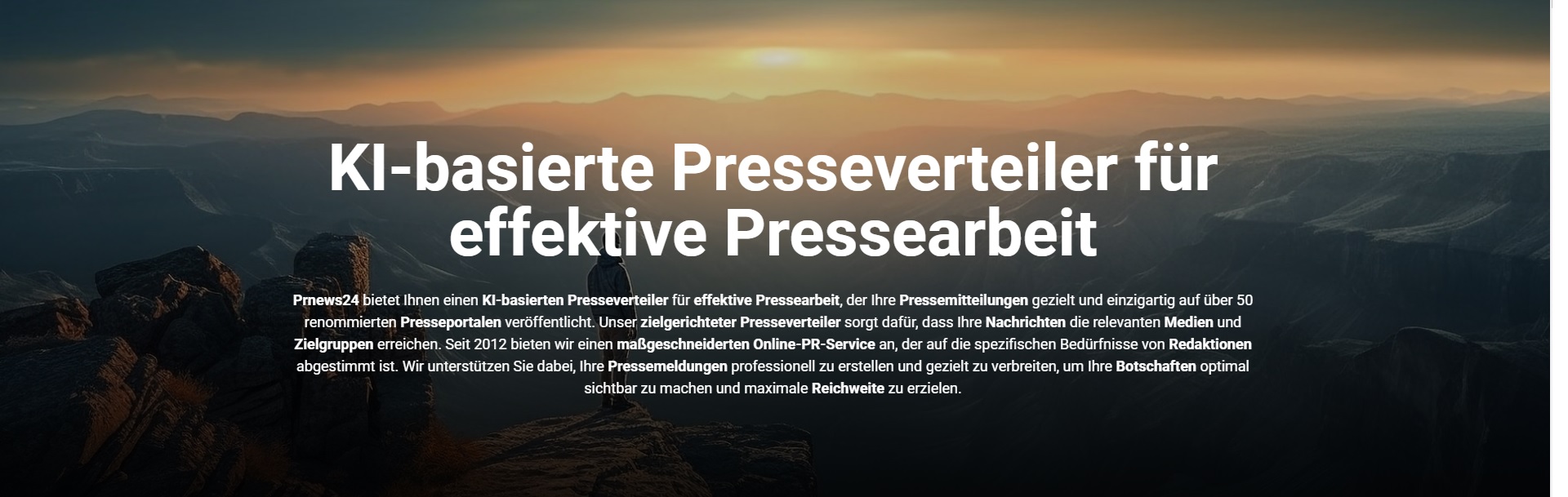 Weltweit ersten KI-basierten Presse- und Content-Verteiler von Prnews24 und CarPR.