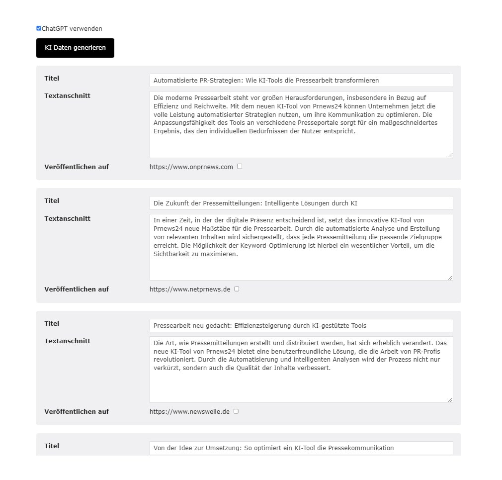 KI-Tool für effiziente und SEO-optimierte Pressearbeit